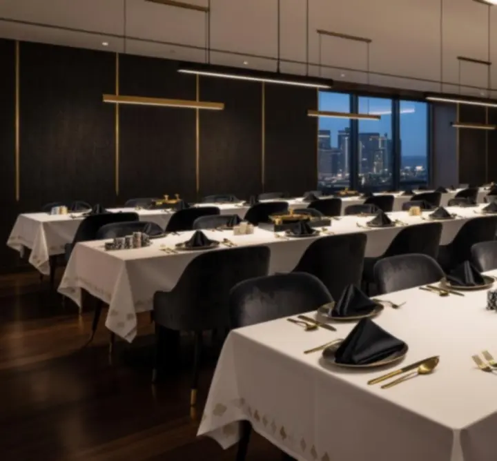 Elegant event space set for a private function at Au Ssiezen